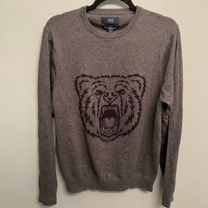 1901 Medium Grey Castlerock Marl Bear Sweater